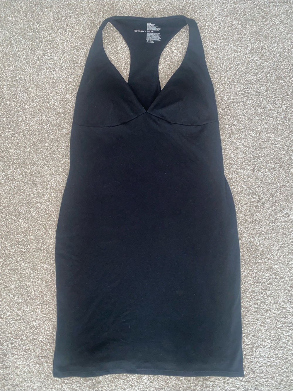 Victoria's Secret Black Racerback Mini Dress size medium